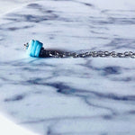 • INSPIRE • Le collier Argent massif + Opale bleue