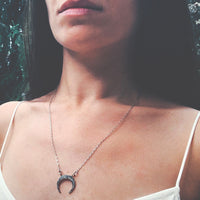 • ASTRAL •  Le collier Argent Massif + Or + Topaze